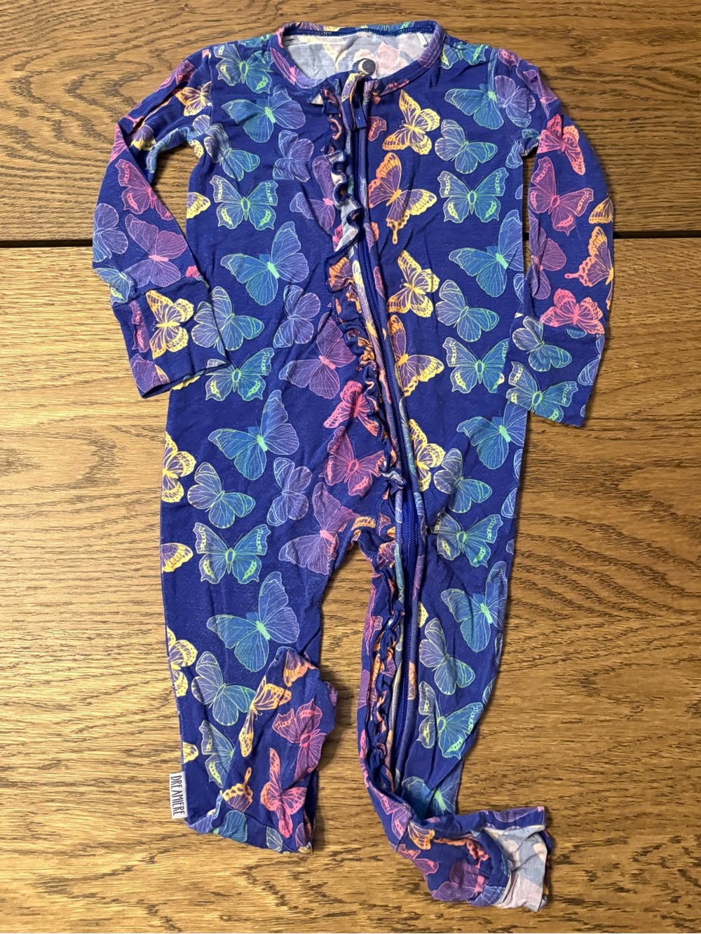 🌙 Dreamiere Bamboo Zip Footie – 12/18 Months, Soft & Cozy 💫